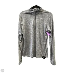 Athletic Sweatshirt Collar By Nike In Grey, Size: M Lightweight Fabric