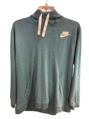 Sweatshirt Hoodie By Nike In Green, Size: L FastDrying Inner Layer