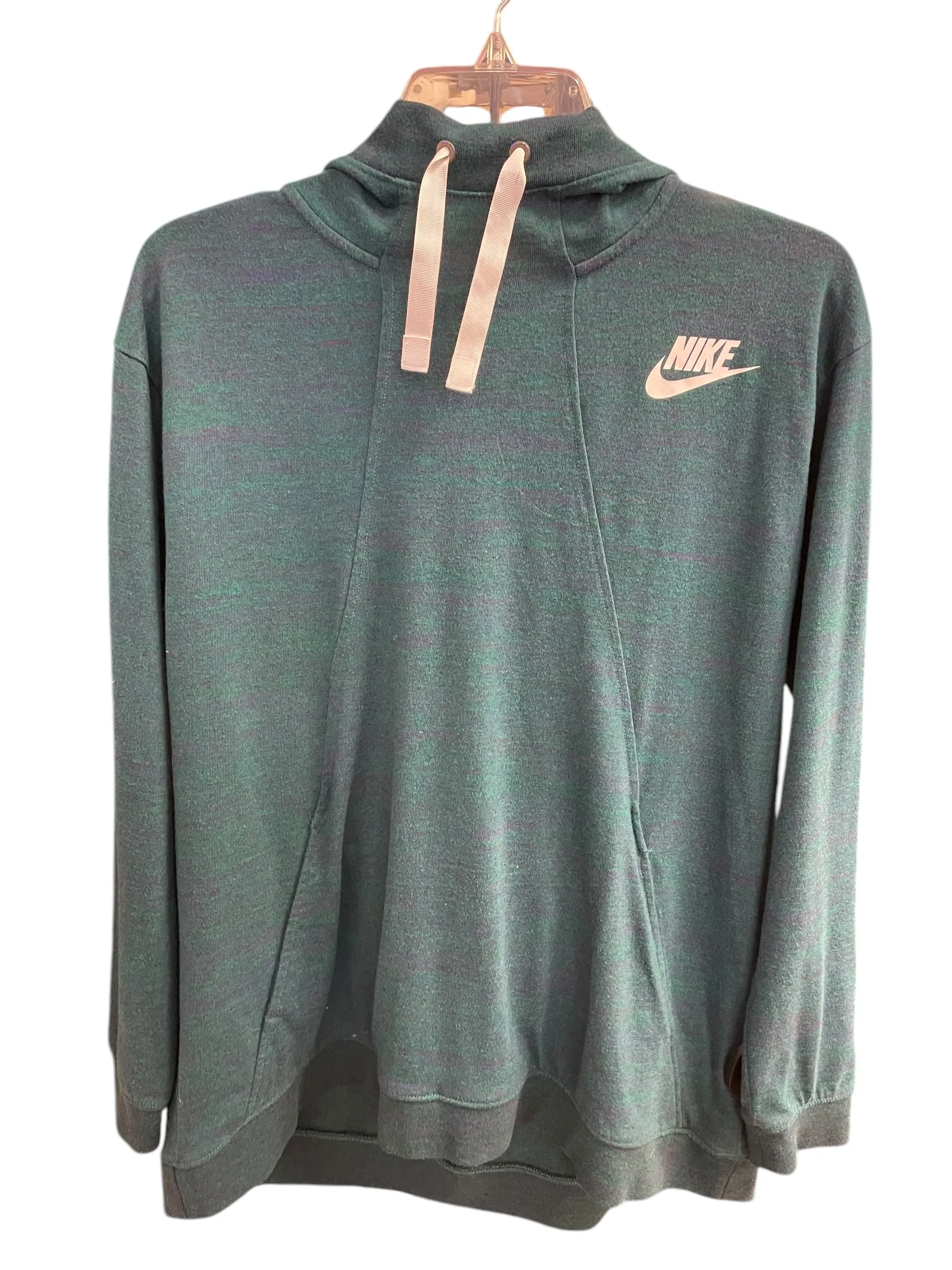 Sweatshirt Hoodie By Nike In Green, Size: L FastDrying Inner Layer