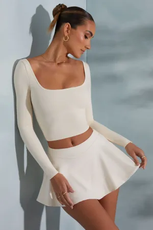 Mini Skort in Ivory Sustainable Casual Moments