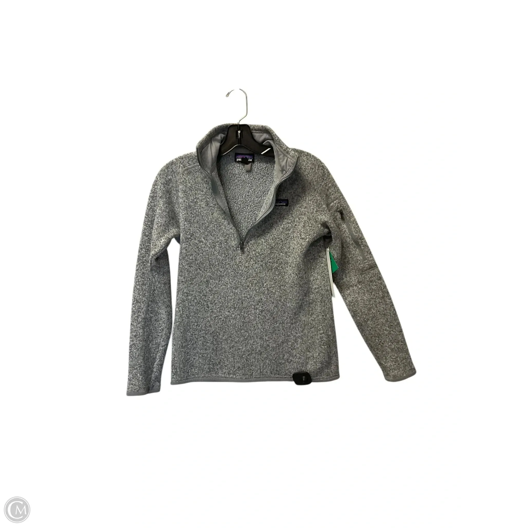 Sweatshirt Collar By Patagonia In Grey, Size: S African Bold