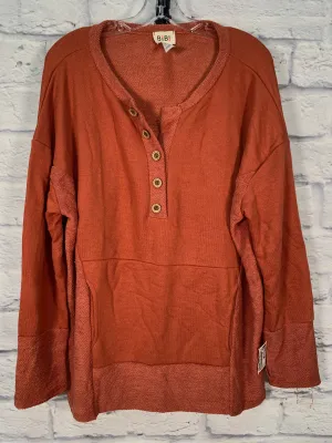 Sweatshirt Crewneck By Bibi In Orange, Size: M Classic Suit Euro Mood