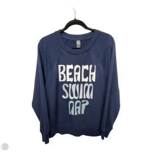 Sweatshirt Crewneck By Lou And Grey In Navy, Size: M Joy Mood