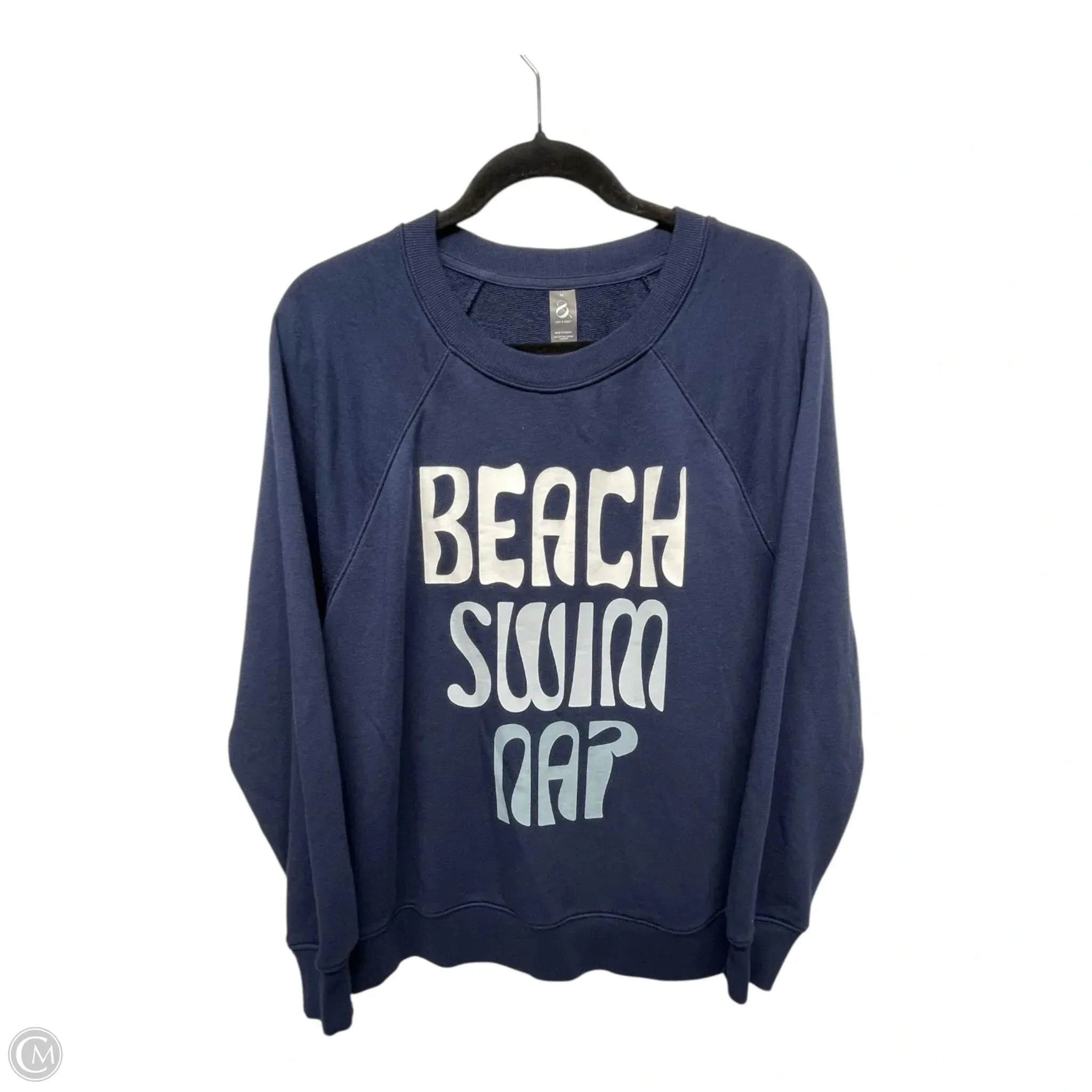 Sweatshirt Crewneck By Lou And Grey In Navy, Size: M Joy Mood