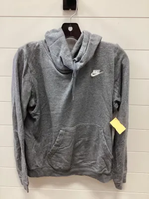 Athletic Sweatshirt Hoodie By Nike Apparel In Grey, Size:M FlatlockStitching Clean Cut