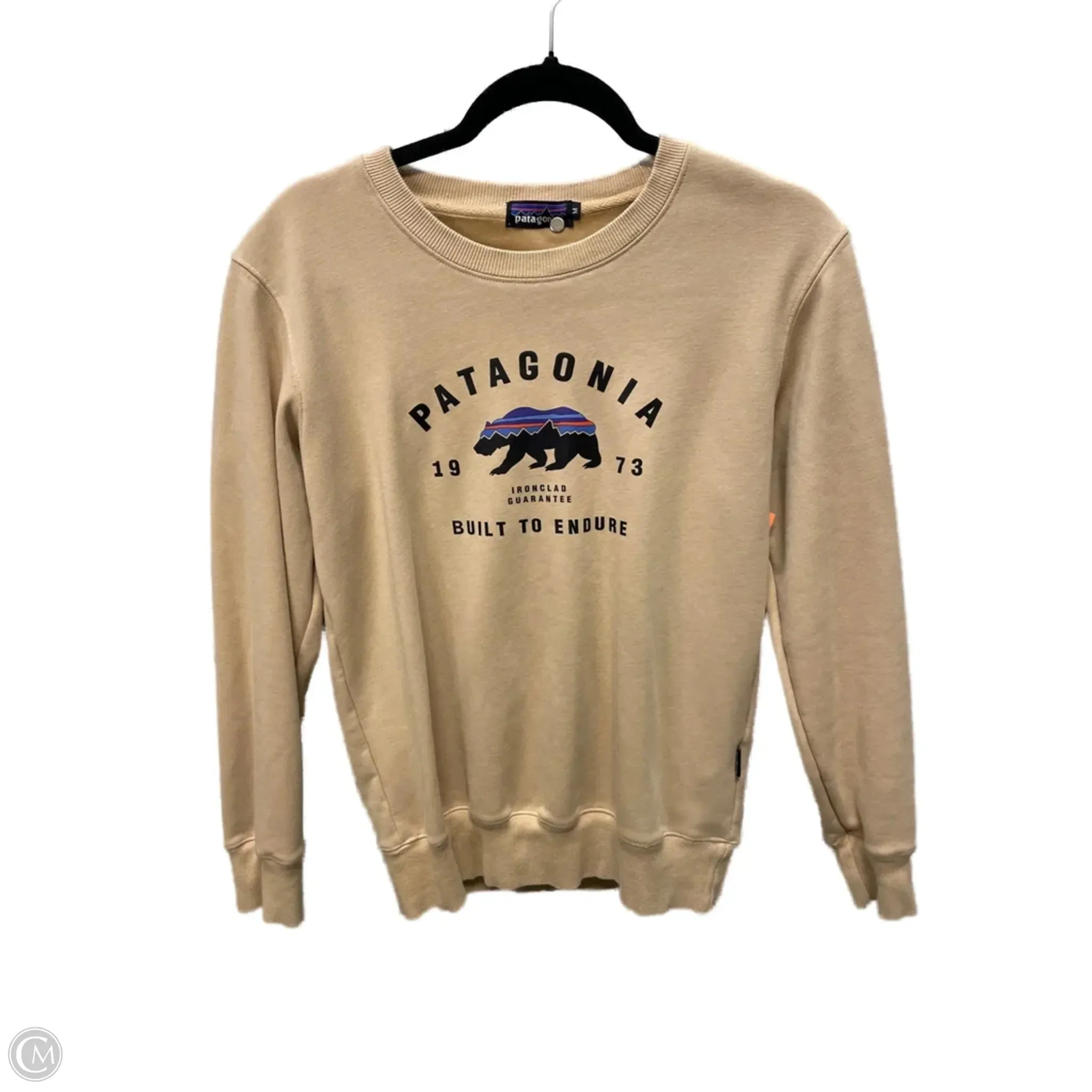 Sweatshirt Crewneck By Patagonia In Tan, Size: M ShapeRetentionCloth