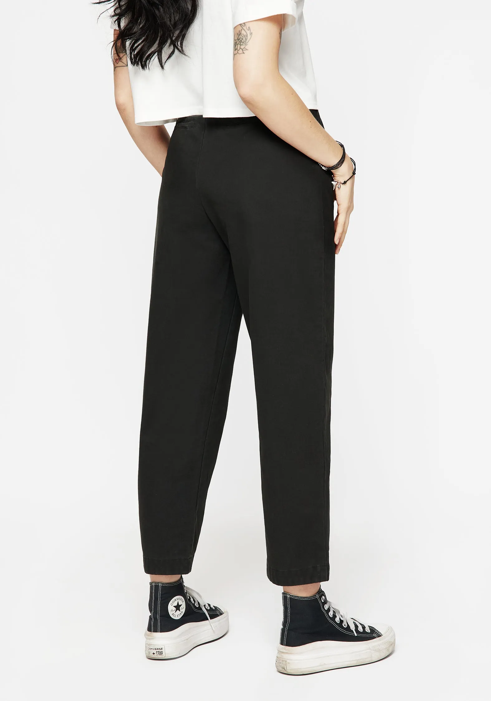 Osteomancy Washed Cotton Tapered Trousers LightweightConstruction
