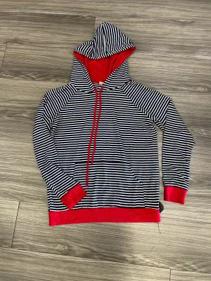Striped Pattern Sweatshirt Hoodie 7th Ray, Size S DurableBlend Modern Sneakers