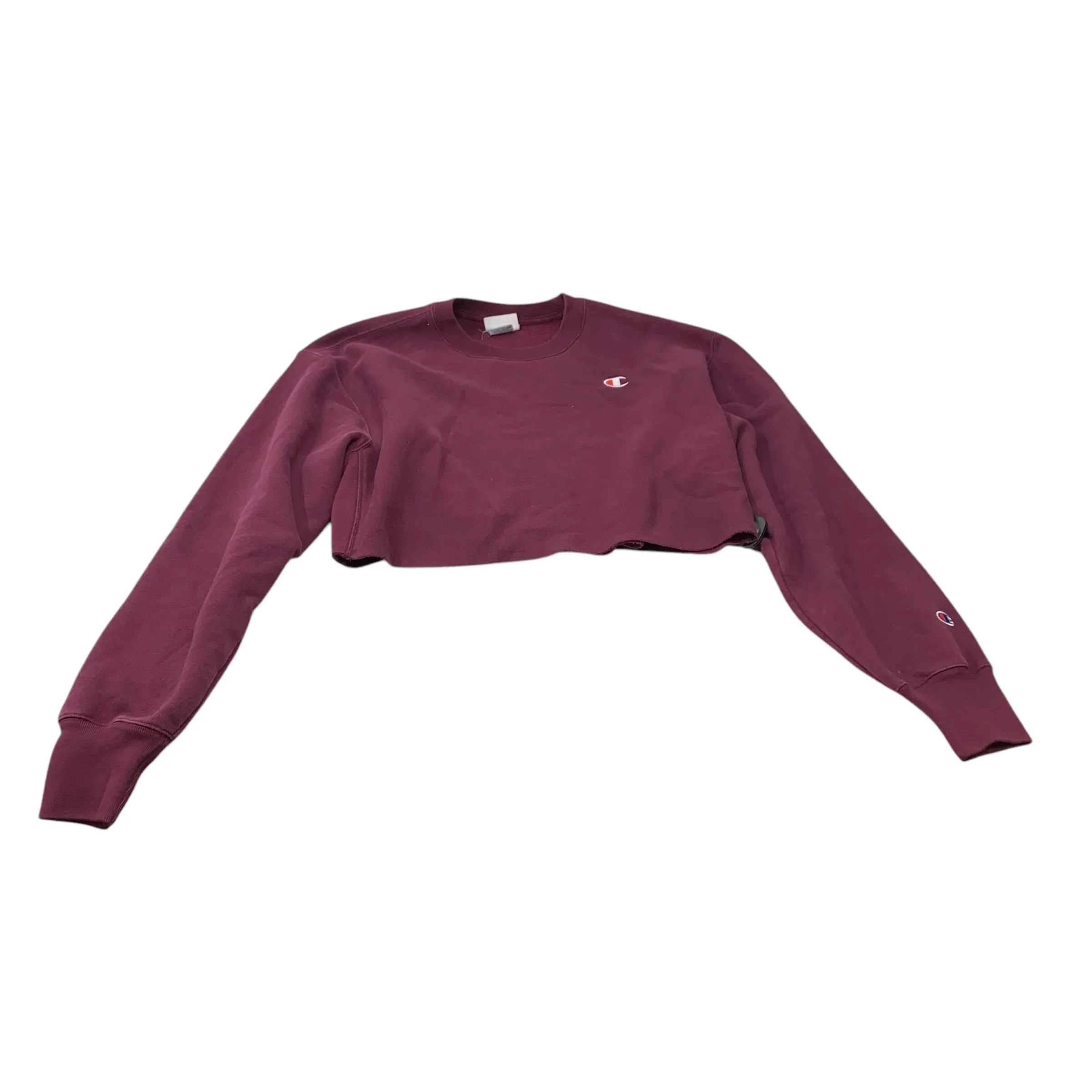 Sweatshirt Crewneck By Champion In Purple, Size: L SweatAbsorbingTexture