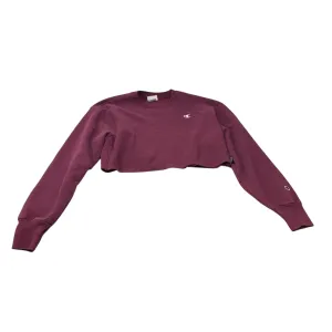 Sweatshirt Crewneck By Champion In Purple, Size: L SweatAbsorbingTexture