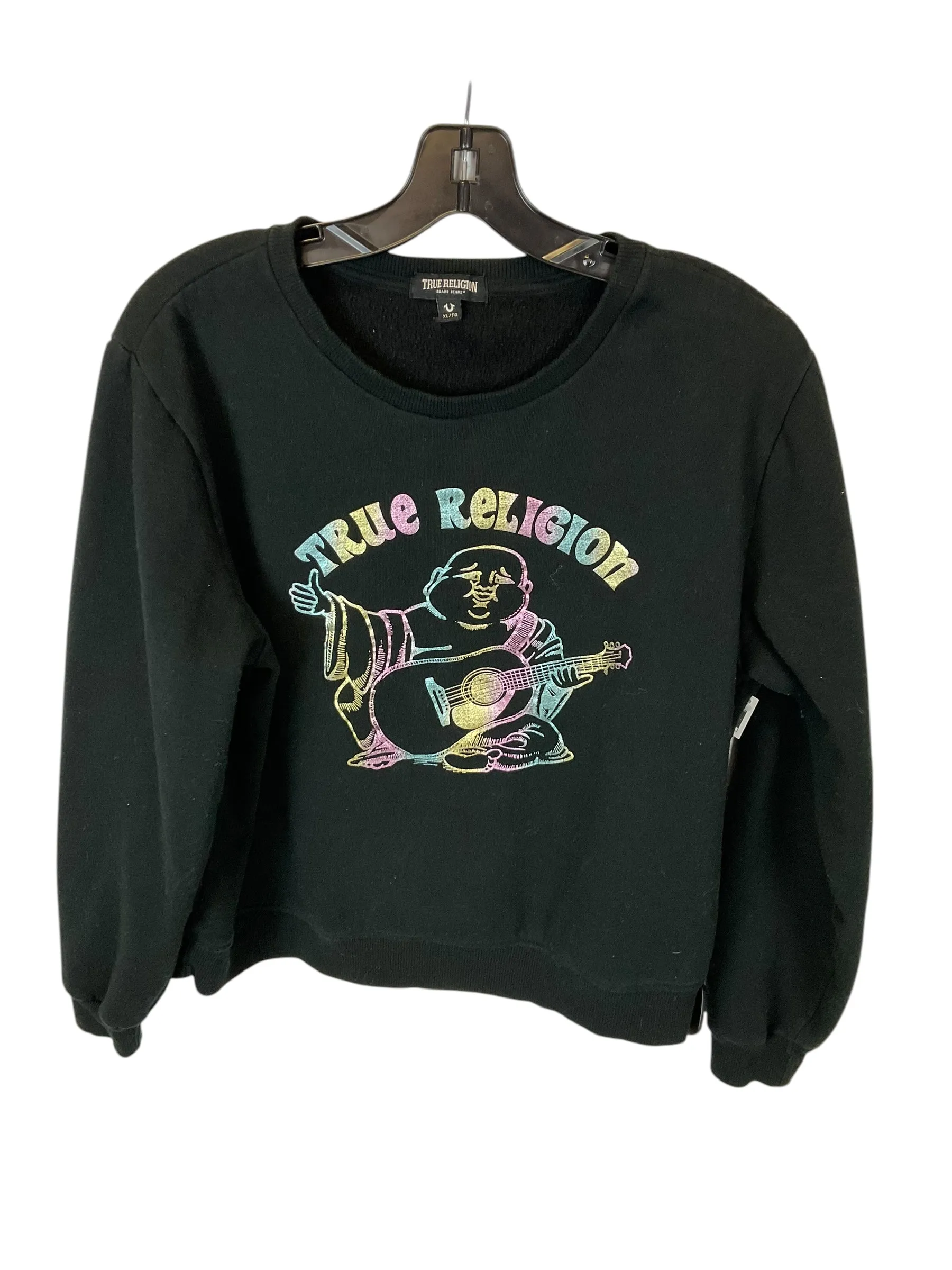 Sweatshirt Designer By True Religion In Black, Size: Xl Recycled Polyester