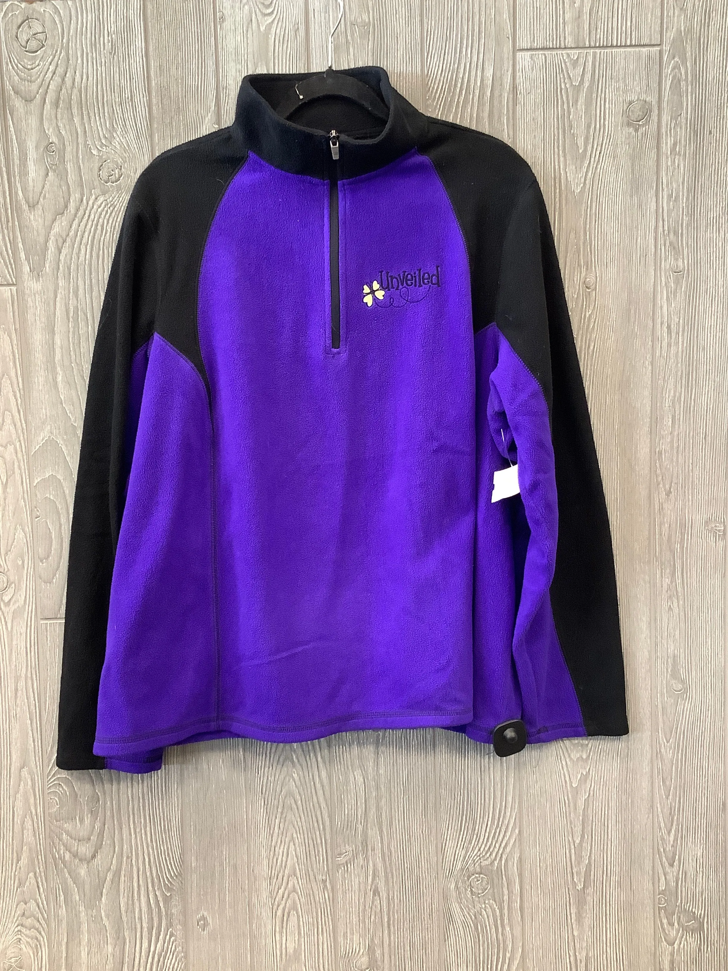 Quiet Core Athletic Sweatshirt Collar By Tek Gear In Purple, Size: 3x
