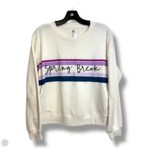 Sweatshirt Collar By Lou And Grey In White, Size: S Sporty Design