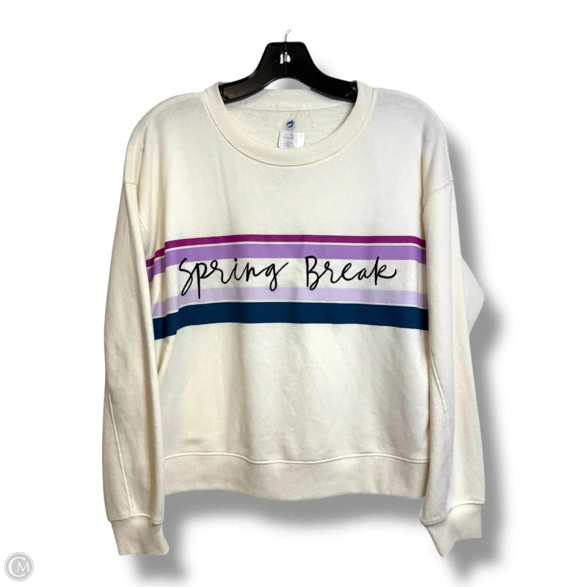 Sweatshirt Collar By Lou And Grey In White, Size: S Sporty Design