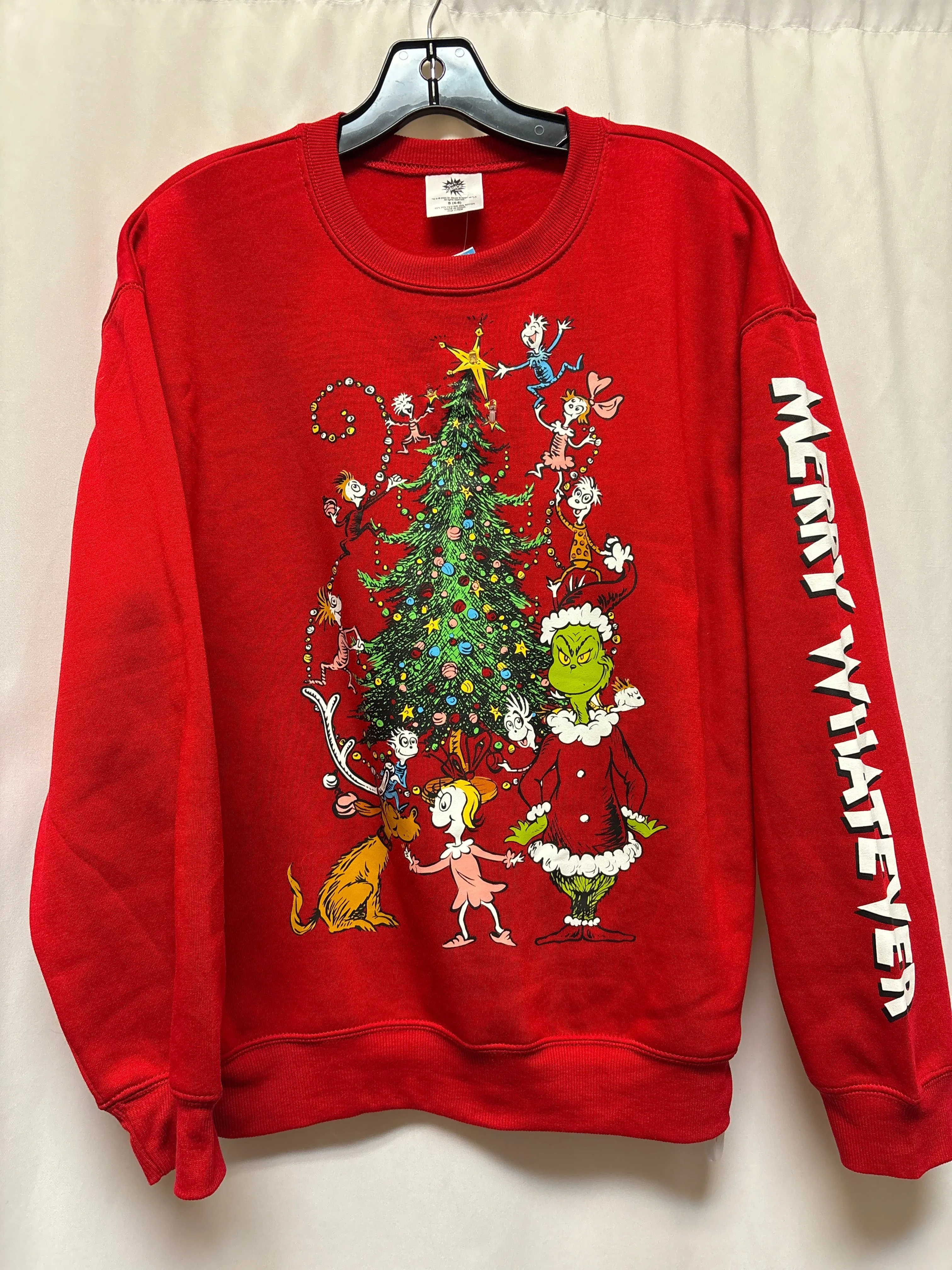 Sweatshirt Crewneck By Clothes Mentor In Red, Size: S Dream Base Spark Mood