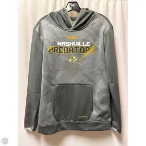 Sweatshirt Hoodie By Reebok In Green, Size: L Office Attire Elegant Top