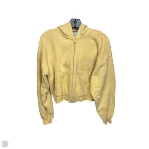 Stylish Shoes Casual Sweatshirt Sweatshirt Hoodie By Aritzia In Yellow, Size: M