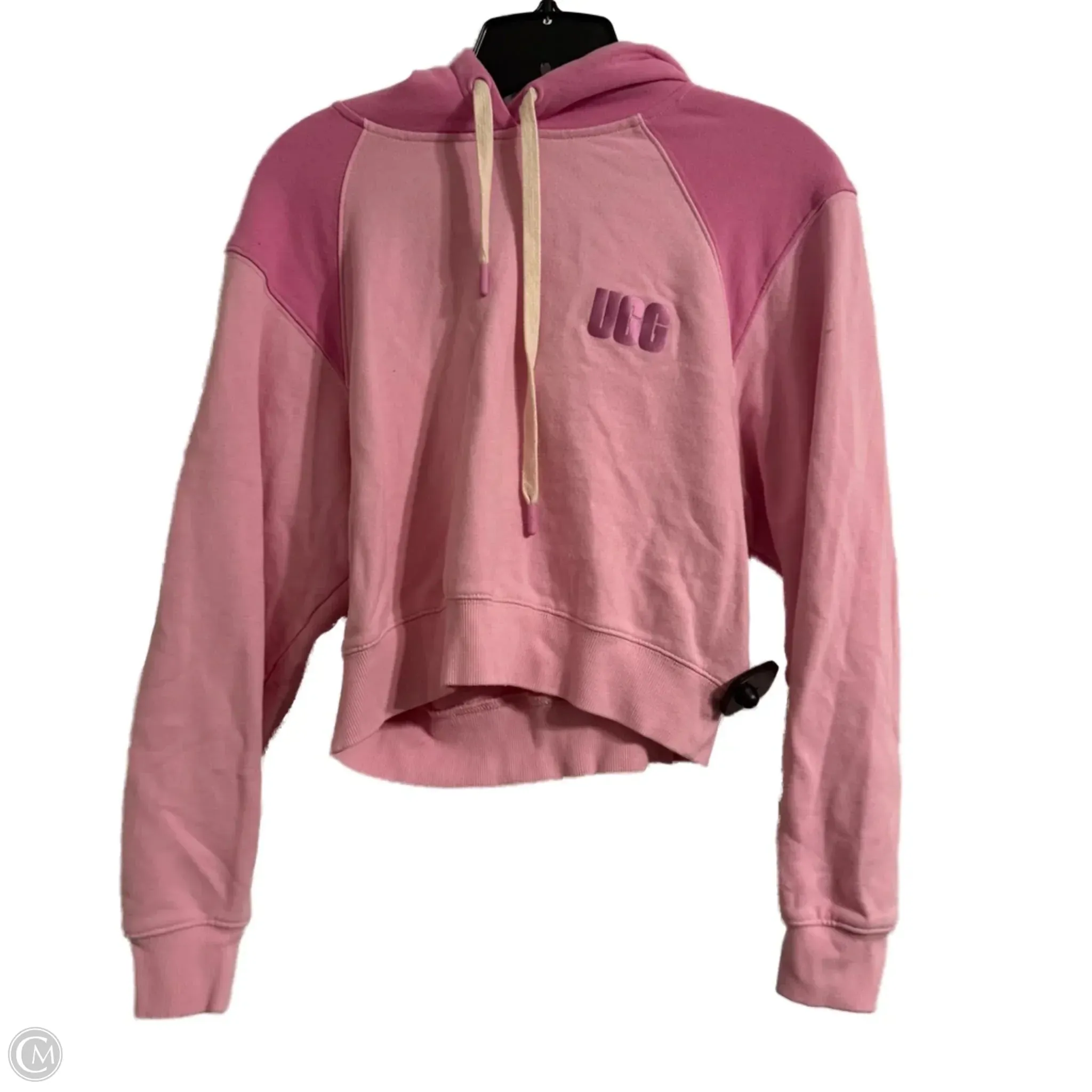 HeavyDuty Zipper Sweatshirt Hoodie By Cmc In Pink, Size: M