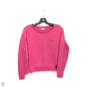 Simple Fashion NonIrritating Seams Athletic Sweatshirt Crewneck By Columbia In Pink, Size: Xl