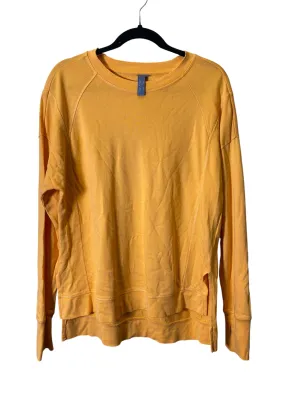 Summer Wear Fashion Layers Athletic Sweatshirt Crewneck By Sweaty Betty In Orange, Size: M