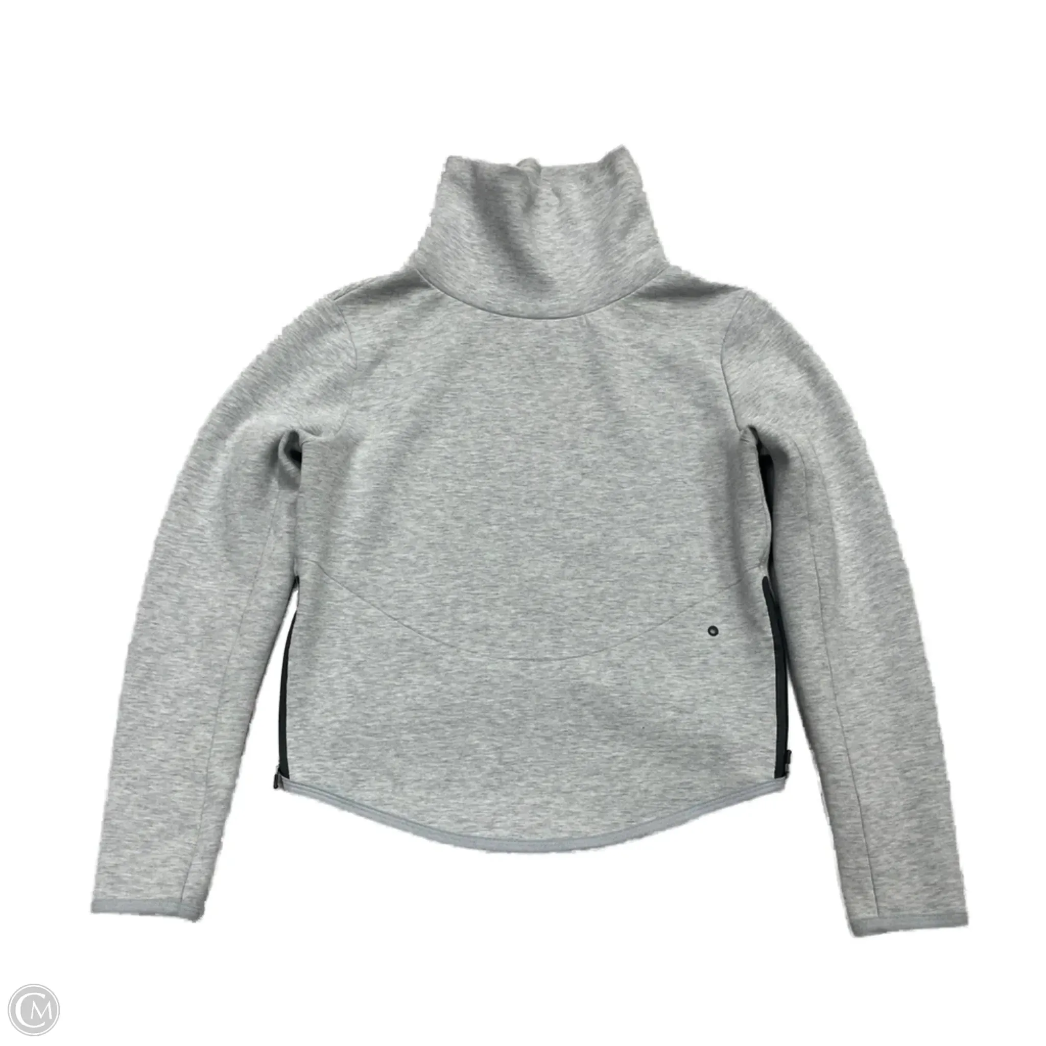 Athletic Sweatshirt Collar By Nike Apparel In Grey, Size: Xs FlexibleCollar StainReleaseCoating