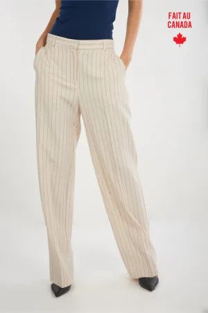 Classy Fit Pantalon ray?? avec plis - MIYO - (R-A12)