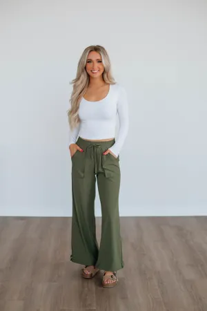 Street Active Jule Cargo Pants - Dark Olive