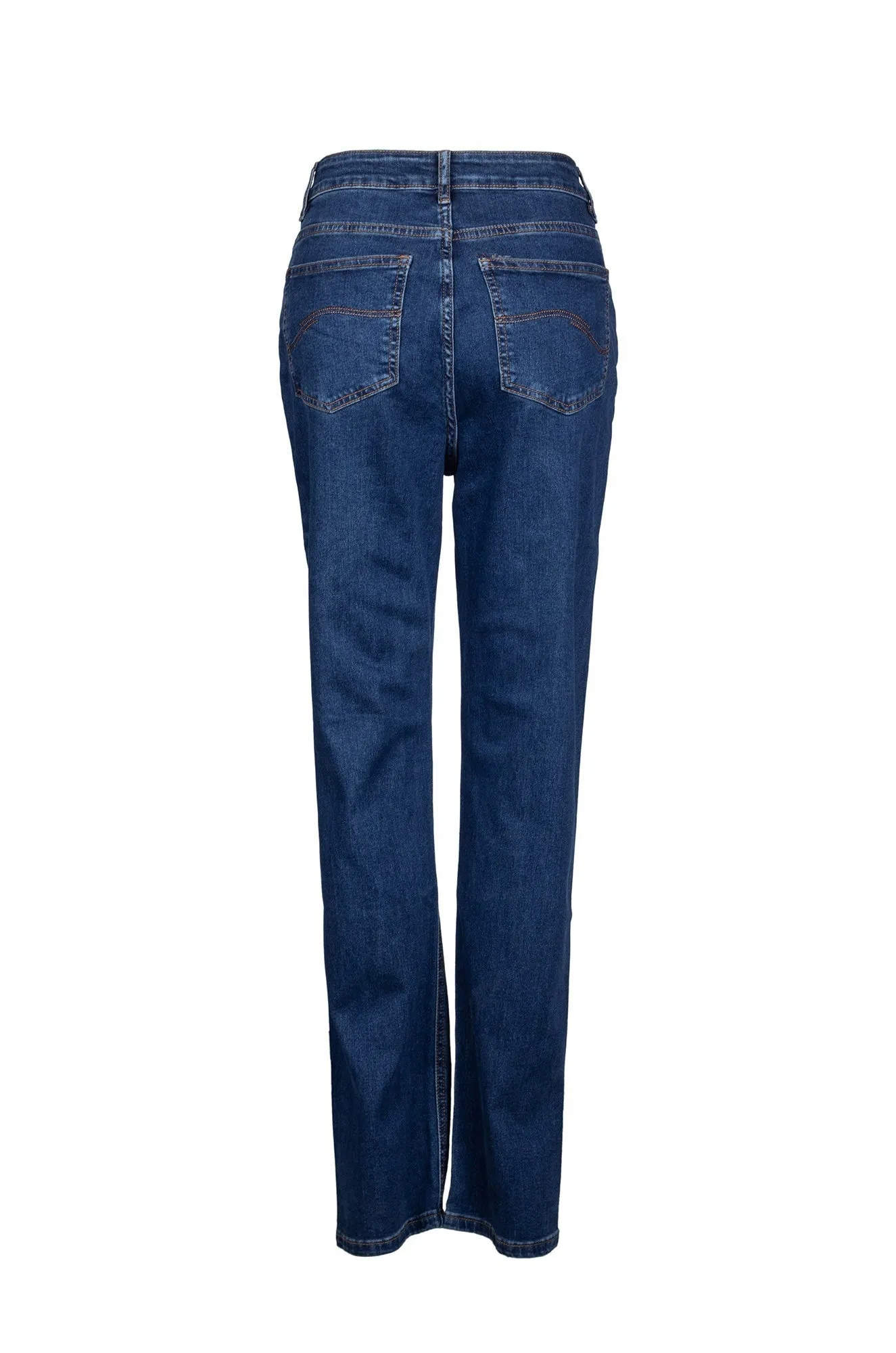 Stretch Minimalist Smart Casual Neutral Regular Jeans | DARK INDIGO | 0024B1