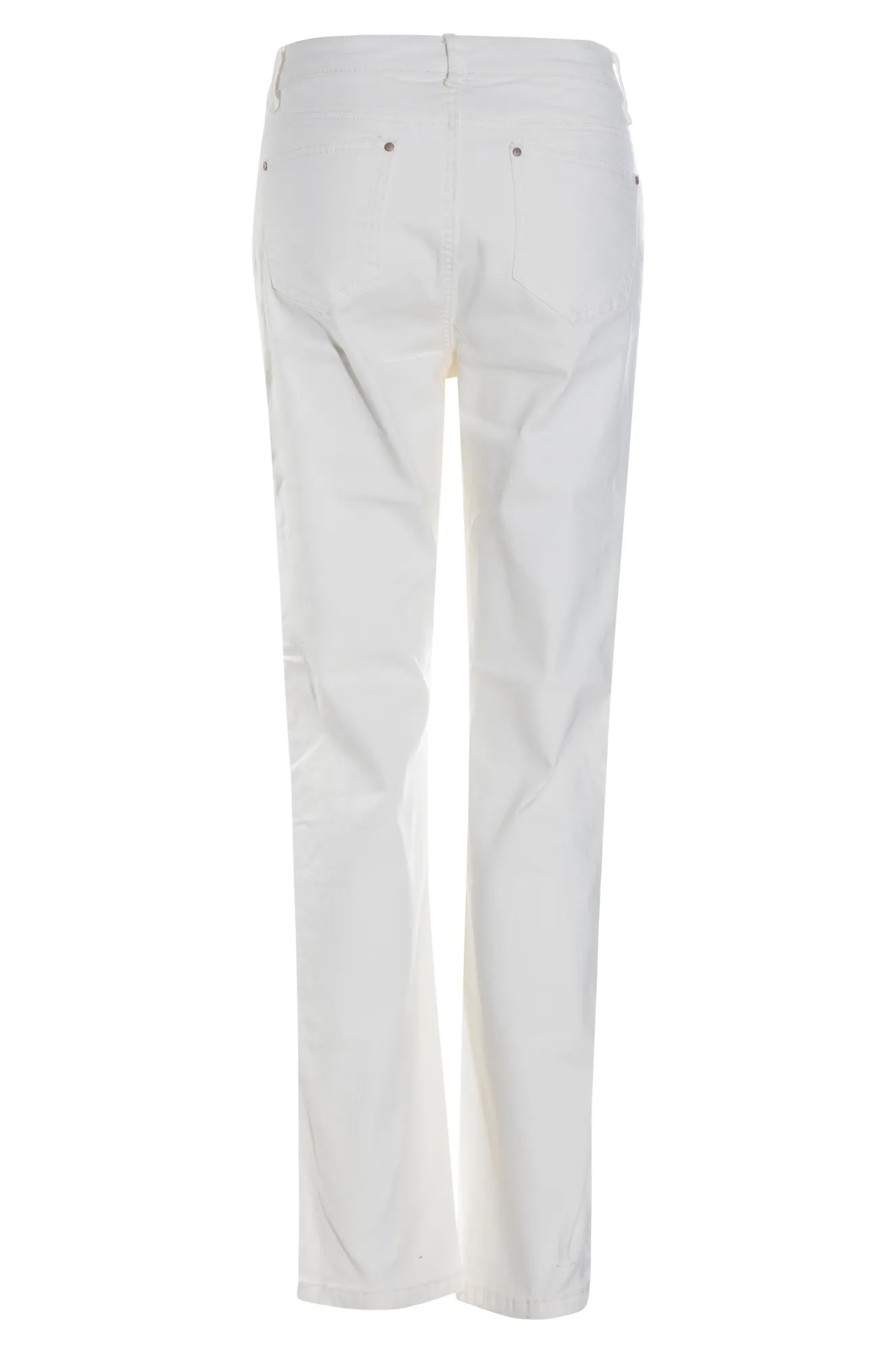 Fit and Comfort Curved Seam Construction Coloured Denim Regular length Jeans | PEARL | 6903AR