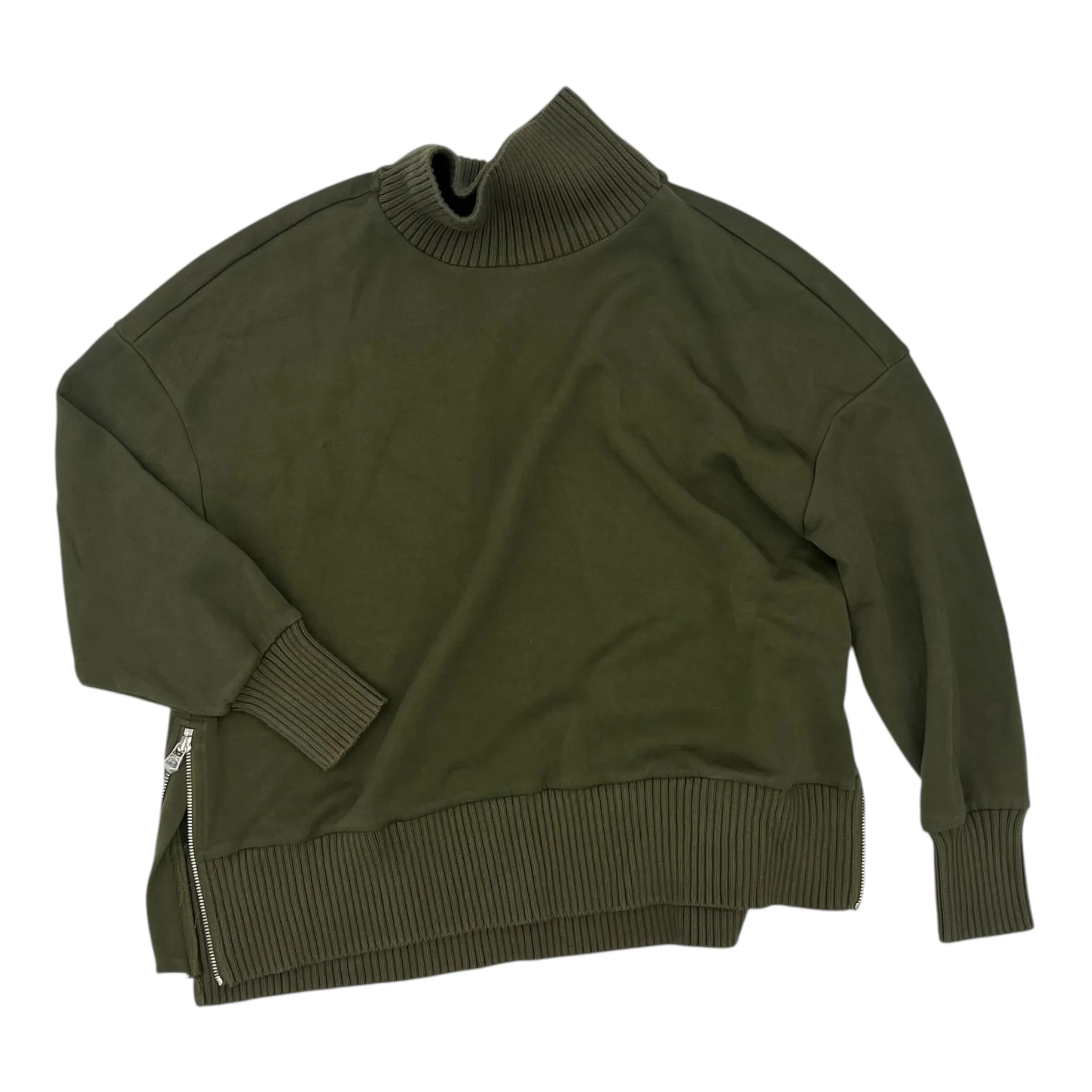 Sweatshirt Collar By Varley In Green, Size:S DurableBlend Shimmer Core