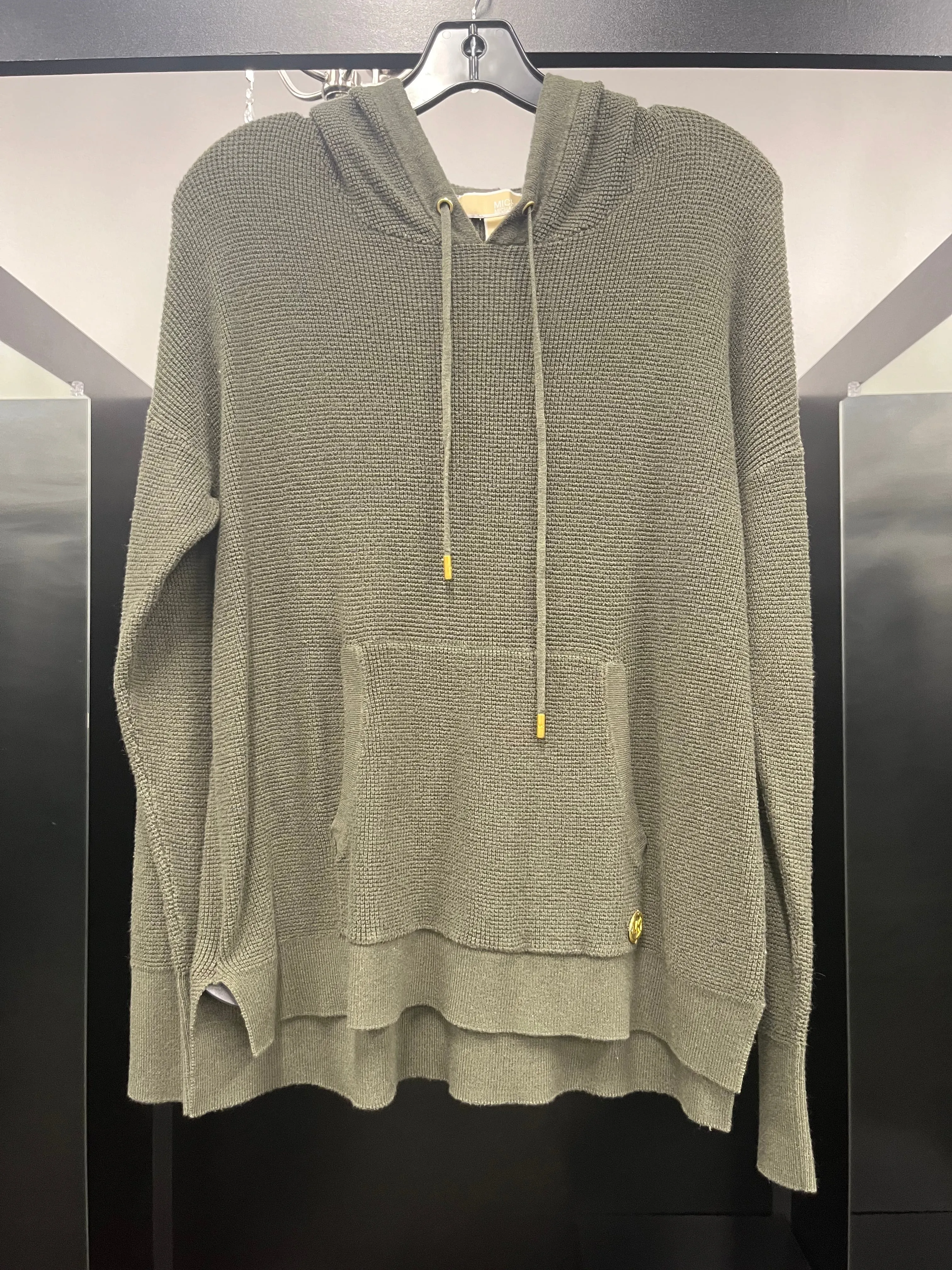 MoistureManagement Technology Sweatshirt Hoodie By Michael Kors In Green, Size: M