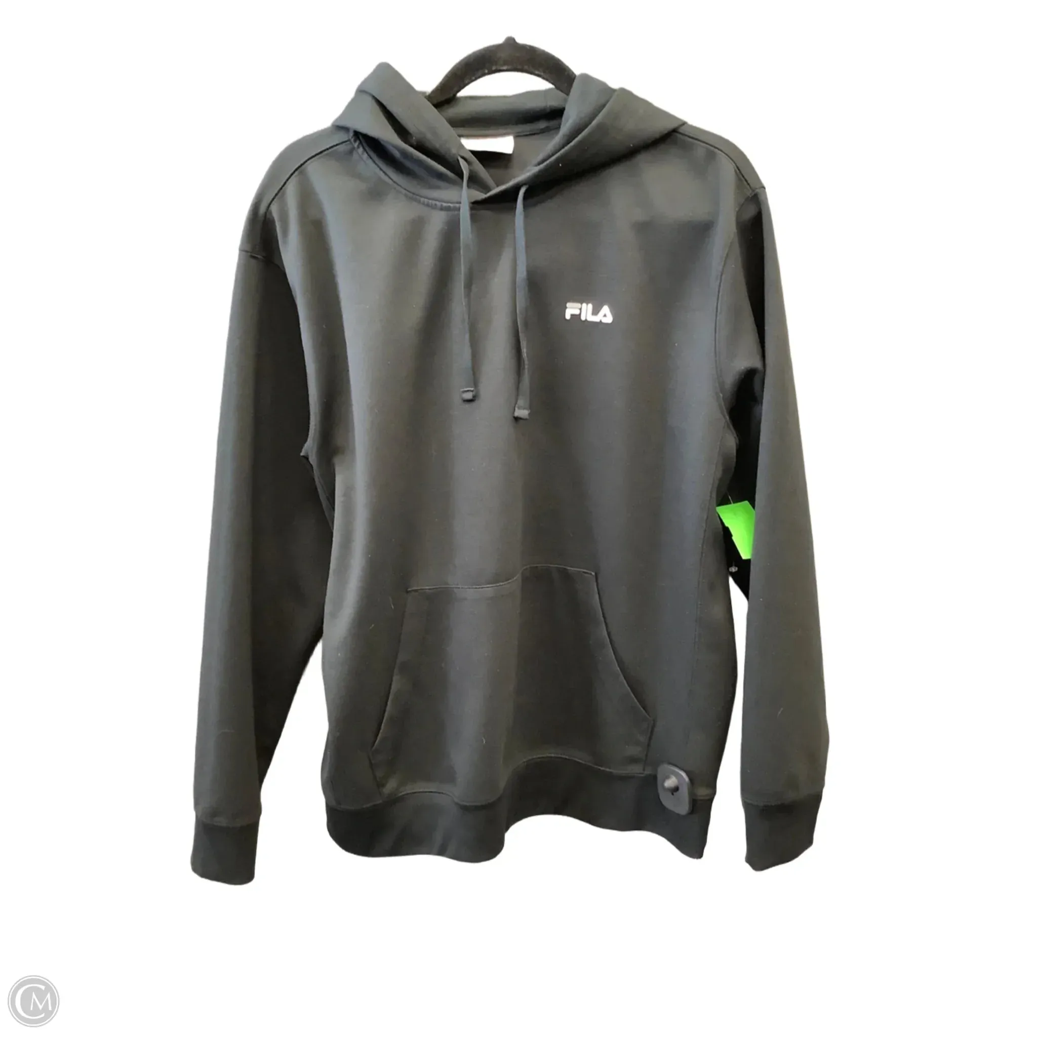 Comfy Wear FourWayStretch Athletic Sweatshirt Hoodie By Fila In Black, Size: M