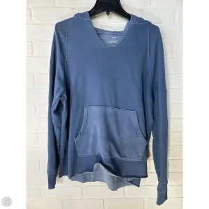 Lounge Wear Sweatshirt Hoodie By Aerie In Blue, Size: S