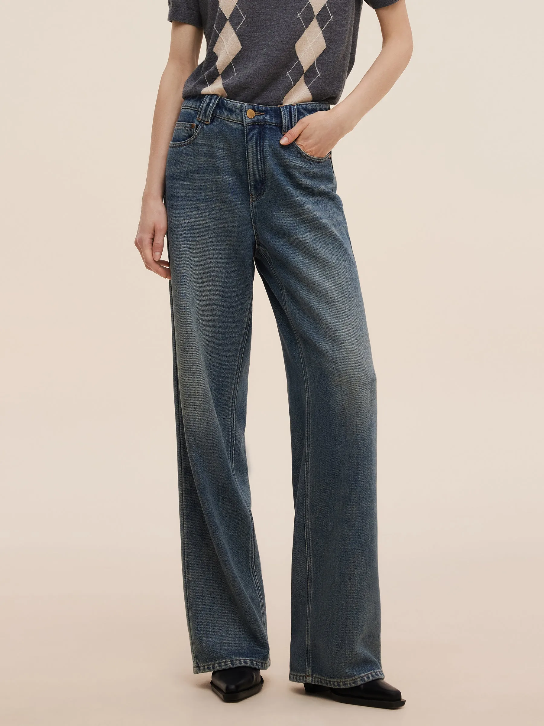 Brunch Outfit Traveler Gear 100% Cotton Denim Women Straight Leg Jeans