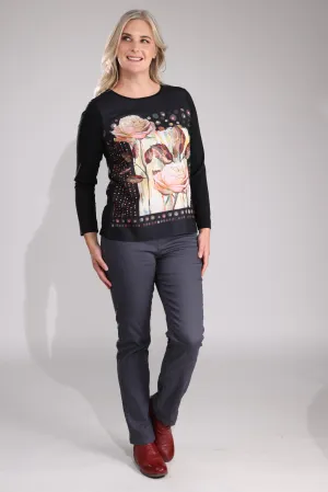 All Rounder Minimalist Traveler Gear Bold Look Regular Coloured Denim Jeans | CHARCOAL | 6907B1