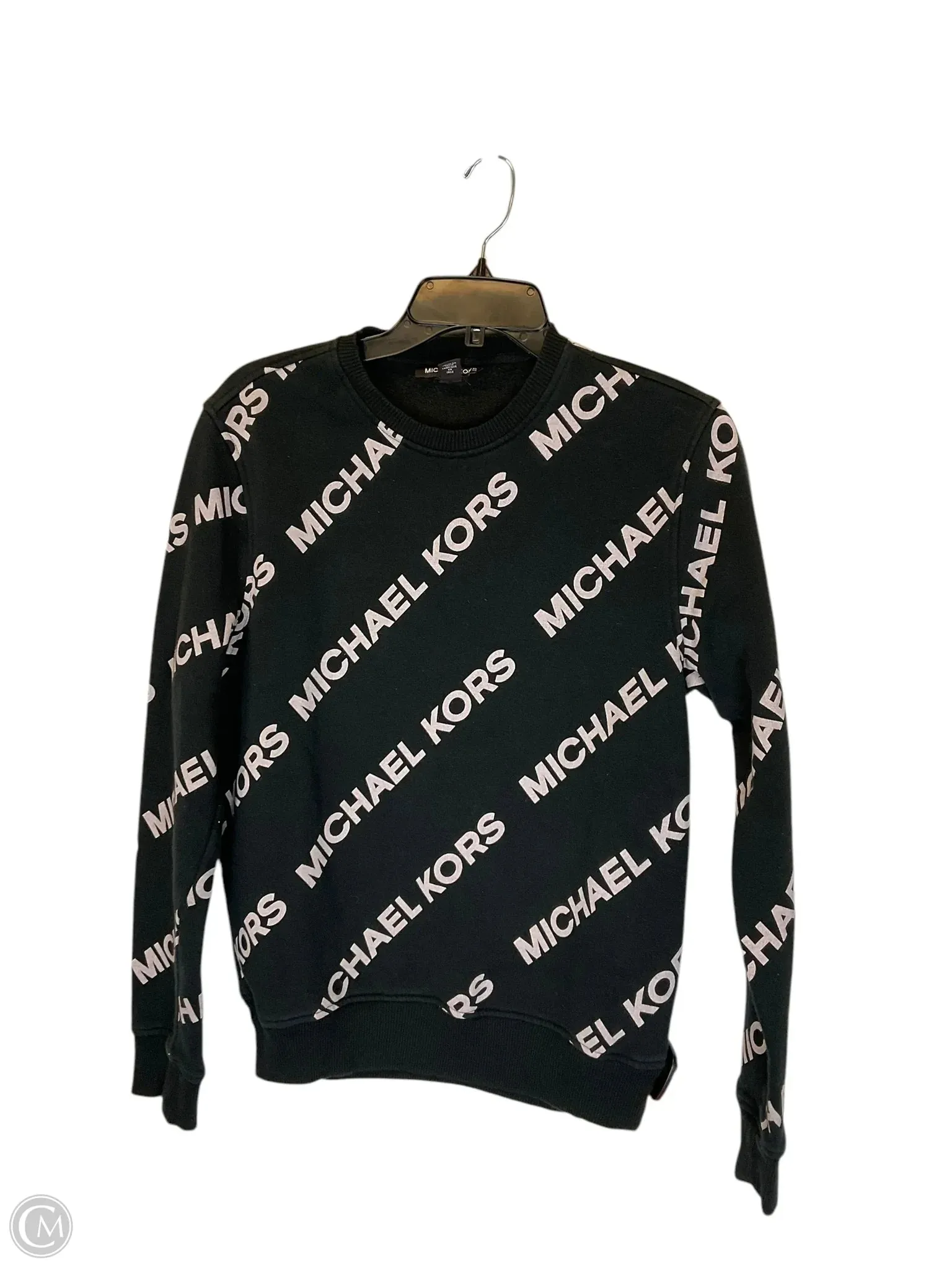 Sweatshirt Crewneck By Michael By Michael Kors In Black, Size: M Neat Edge