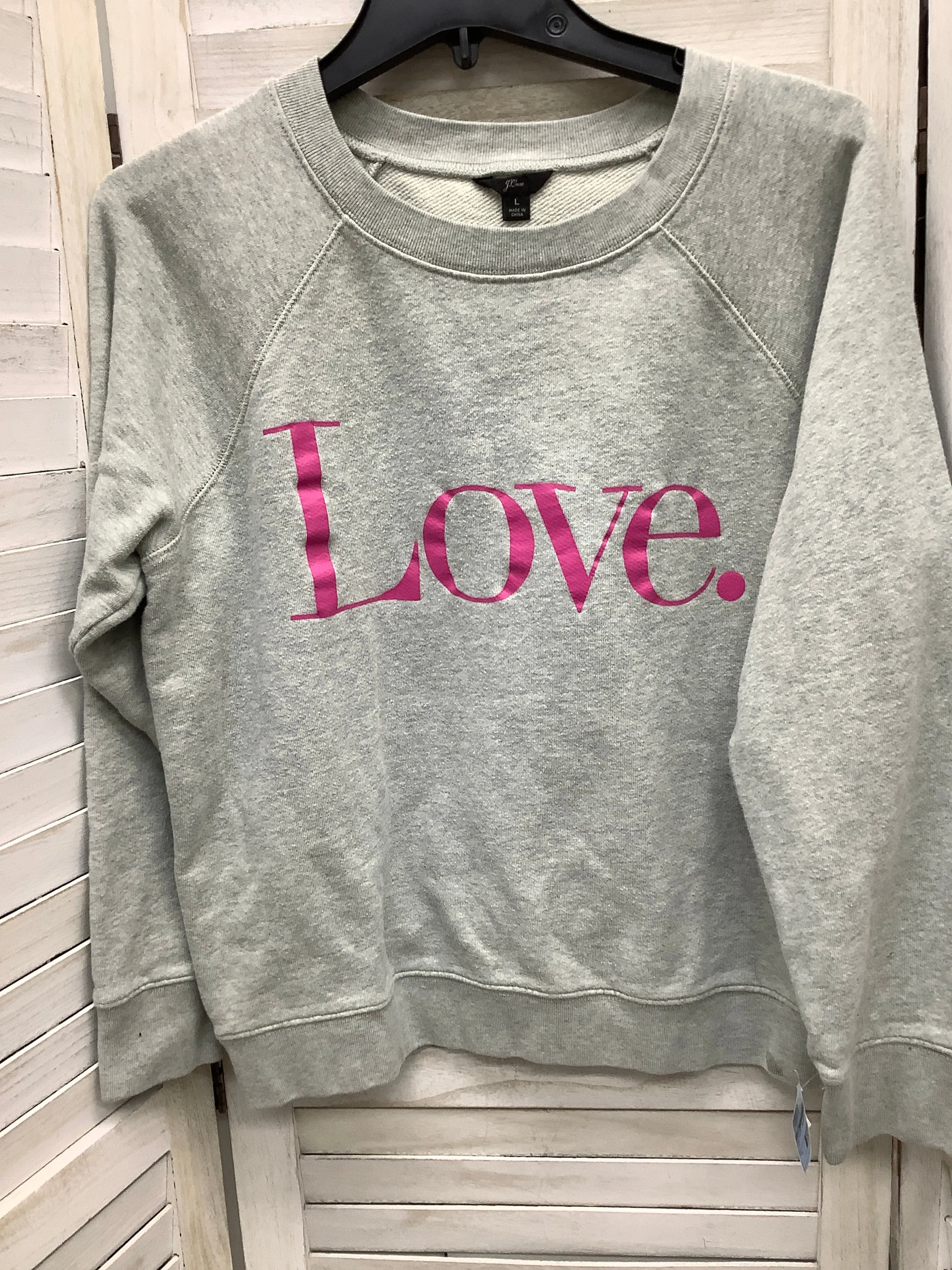 AntiBacterialTextile Soft Lining Sweatshirt Crewneck By J Crew  Size: L
