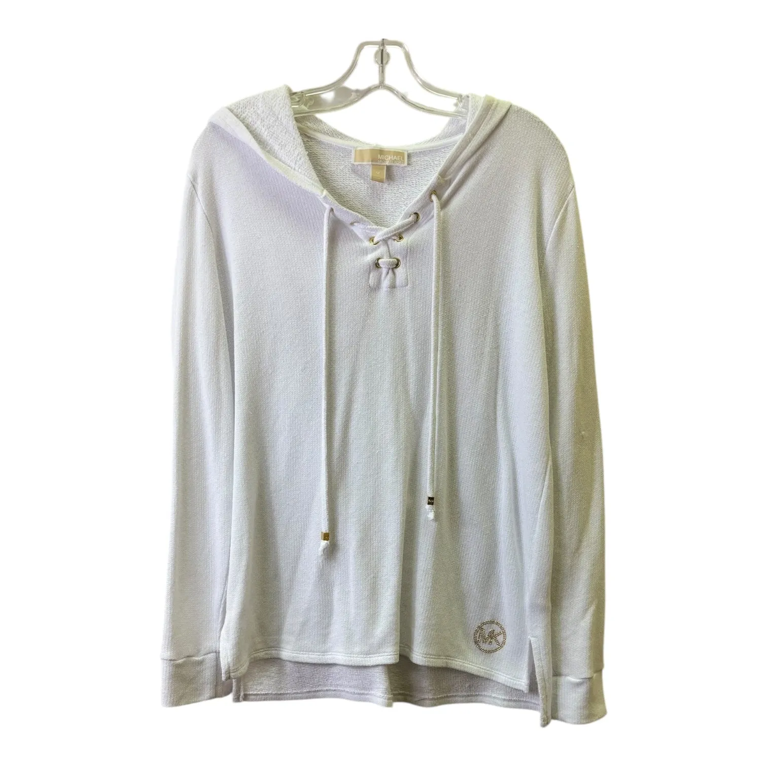 Sweatshirt Hoodie By Michael By Michael Kors In White, Size:M Dense Fit Everyday Fashion
