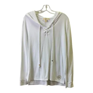 Sweatshirt Hoodie By Michael By Michael Kors In White, Size:M Dense Fit Everyday Fashion
