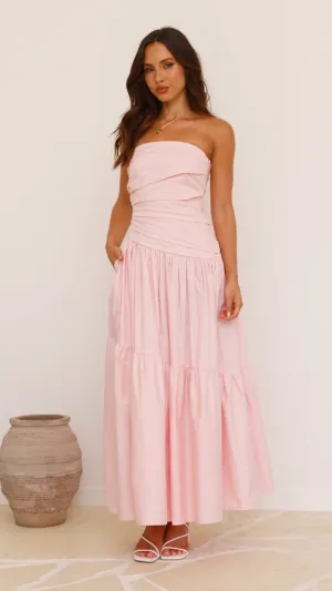 Comfortable casual maxi Diamond Shine Lola Maxi Dress - Pink