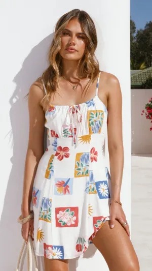 Arabelle Mini Dress - Belle Print Urban Star High Breathability