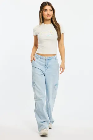 Grey Graphic Tee Short Sleeve City Smart