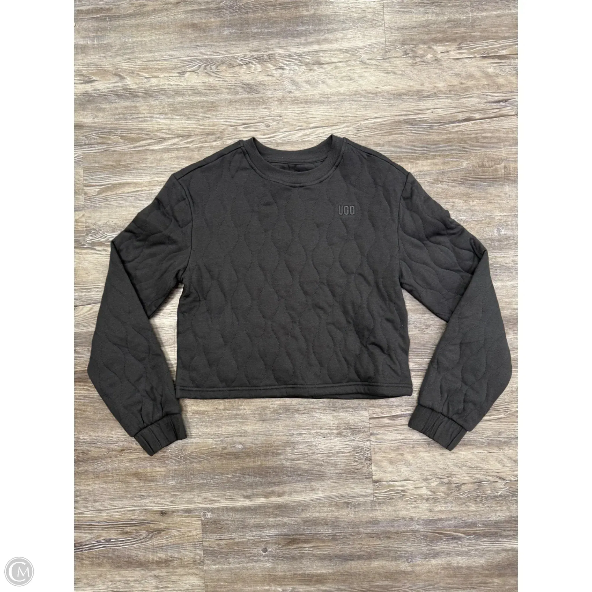 Sweatshirt Collar By Ugg In Grey, Size: S DoubleStitchedEdges Cyber Glow