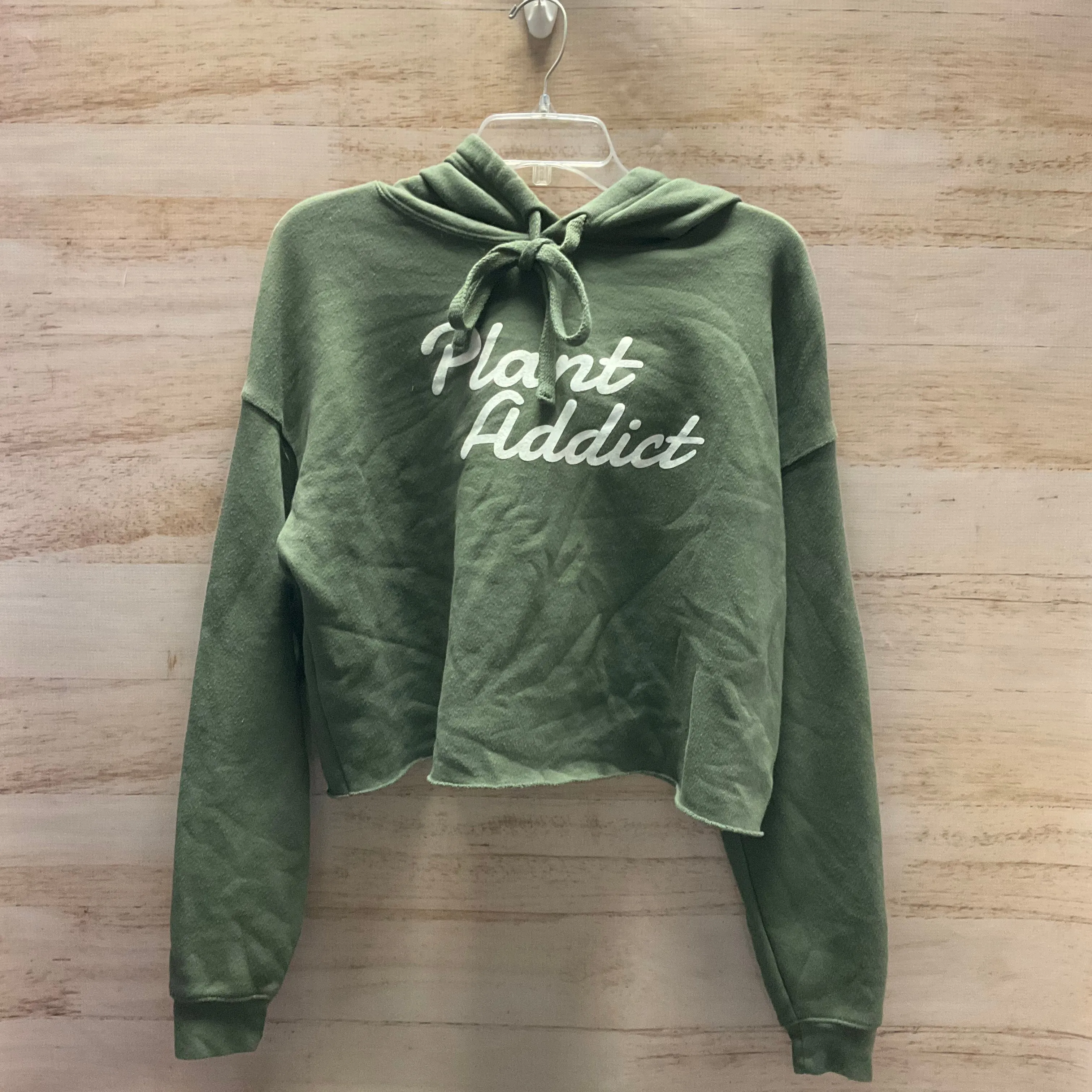 Sweatshirt Hoodie By Bella   Canvas In Green, Size: M OrganicCotton Casual Day