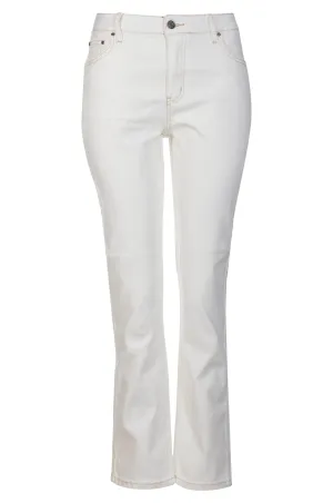 Eco Friendly Dye Process Premium Elegant Coloured Denim Short Jeans | IVORY | 6902ZZ
