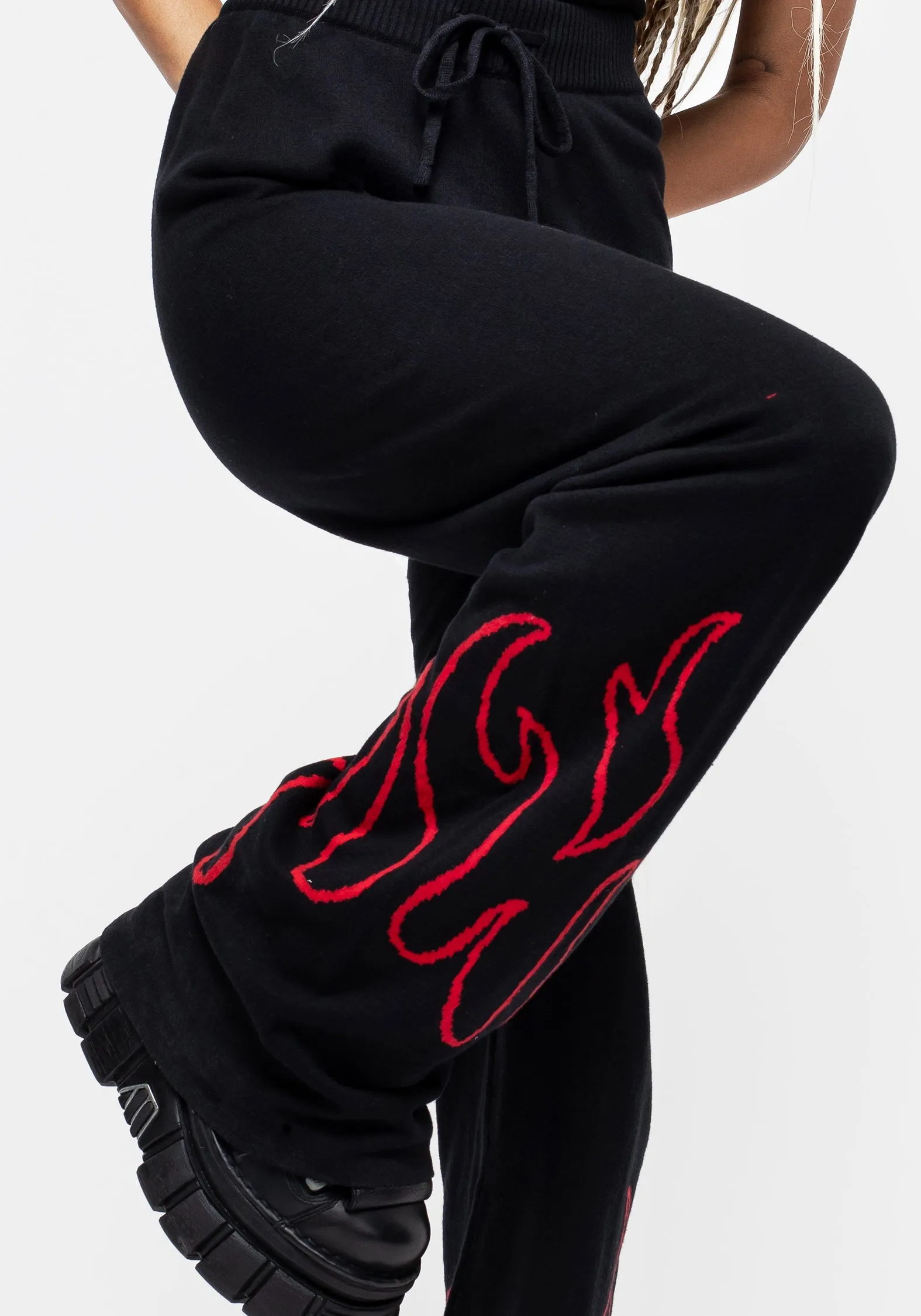 Casual Comfort Look Blaze Wide Leg Knit Joggers