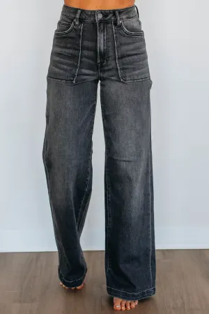 Classic Wear Slim Function Fit Airy Tone Nori Hidden Jeans - Vintage Black