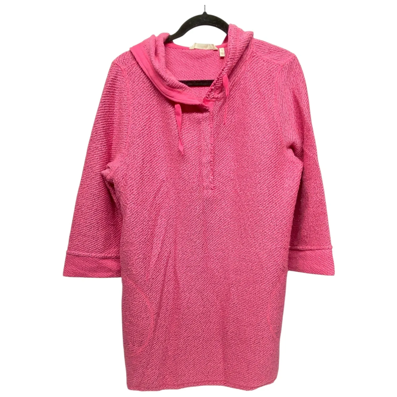Sweatshirt Hoodie By Soft Surroundings In Pink, Size: L Group Mood Recycled Polyester