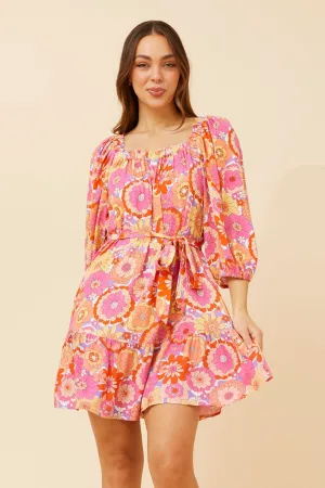 KIMAYA OFF-SHOULDER LINEN BLEND DRESS Strong Edge