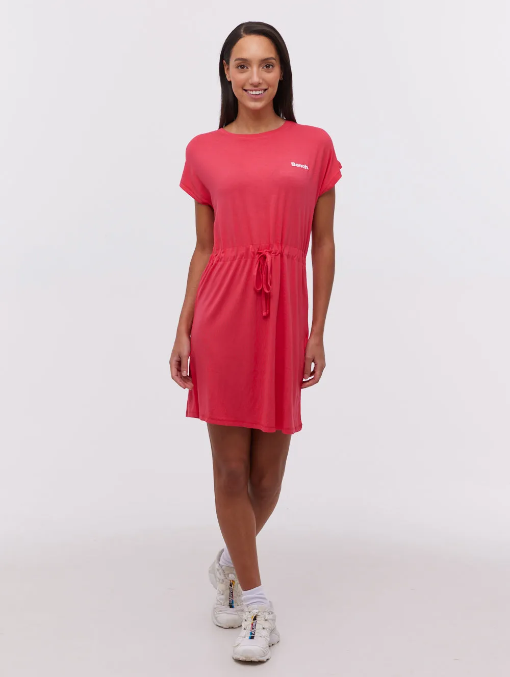 Zaina T-Shirt Midi Dress AdjustableCuffs